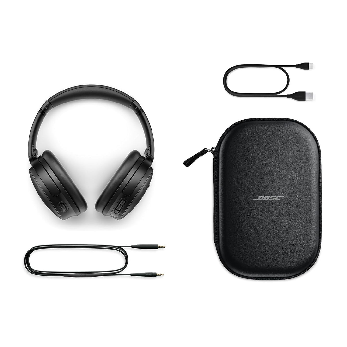 Bose New QuietComfort Wireless Noise Cancelling Headphones, Bluetooth Over Ear Headphones with Up to 24 Hours of Battery Life - Black