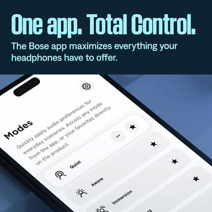 Bose New QuietComfort Wireless Noise Cancelling Headphones, Bluetooth Over Ear Headphones with Up to 24 Hours of Battery Life - Black