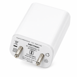 Metron 18W Fast Charger Adapter for All Mobile Phones | USB Wall Charger | Compact Charging Adapter