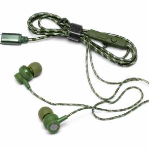 Metron Premium Wired In-Ear Earphones with Type-C Connector | Deep Bass | In-Line Mic | Braided Cable | Comfortable Fit
