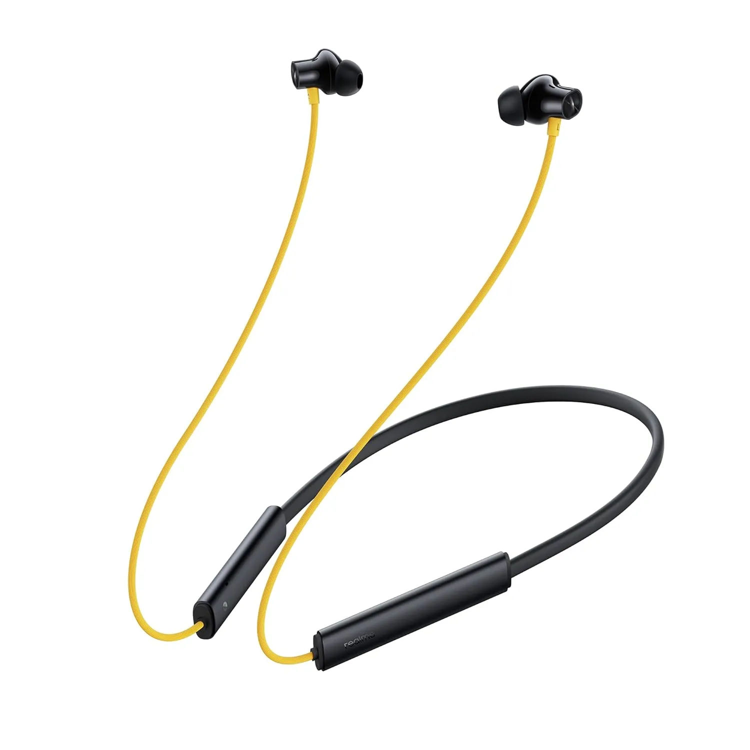 MetronWireless Neckband Earphones with Bluetooth Connectivity, Deep Bass, Magnetic Earbuds, Long Battery Backup & Inbuilt Mic (Black/Yellow)