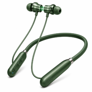 Metron Wireless Bluetooth Neckband Earphones with Deep Bass, HD Sound, Magnetic Earbuds & Long Battery Backup