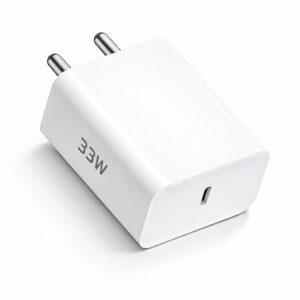 Metron 33W Type-C Power Fast Charger Adapter Compatible for CMF Phone 1 | Nothing 2a Plus | 2a | 2, 1 | 33-watt Quick Charge 3A Wall Android Charging Adaptor for Mobile, White