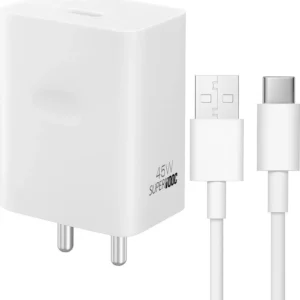 Metron 45W SUPERVOOC Fast Charger Adapter with USB-A to Type-C Cable | Fast Charging Wall Charger
