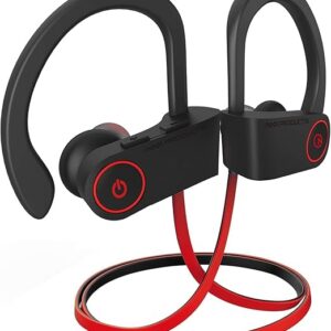 Metron Wireless Bluetooth Sports Neckband Earphones | Sweatproof Ear Hook Earbuds with Deep Bass