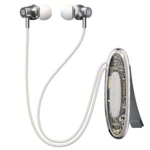 Metron Wireless Neckband Earphones with Magnetic Earbuds, ENC Calling & Transparent Controller Design