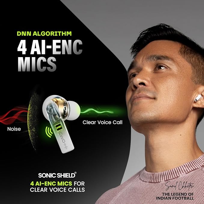 Metron TWS Wireless Earbuds with Stylish Round Charging Case, Bluetooth 5.3 & HD Sound - Image 3