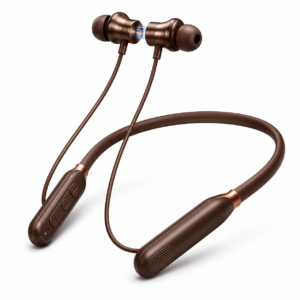 Metron Premium Wireless Bluetooth Neckband Earphones with Deep Bass, Magnetic Earbuds, HD Calling, Bluetooth Connectivity & Long Battery Backup
