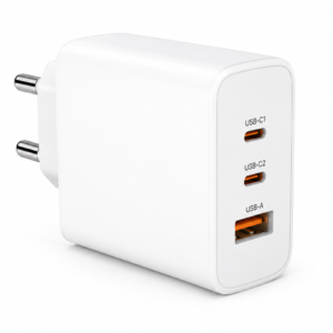 Metron 67W GaN Laptop Charger, Ultra-Fast Triple Port Fast Charging, Compact & Lightweight, Supports iPhone, ipad, Android, Laptops
