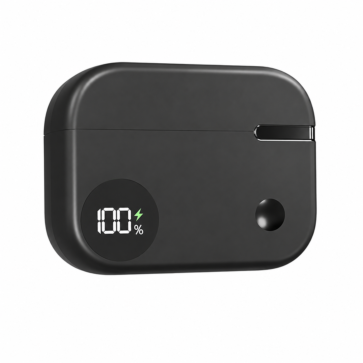 Metron TWS Wireless Bluetooth Earbuds with Digital Display & Charging Case | Deep Bass Sound | Touch Control | Fast Charging | Black - Image 2