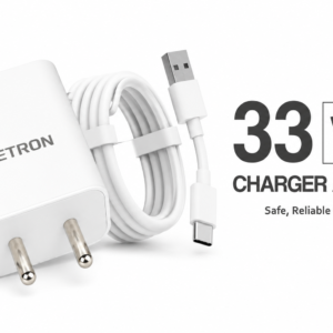 Metron 33W Fast Charger Adapter | Rapid Charging Wall Charger for Smartphones