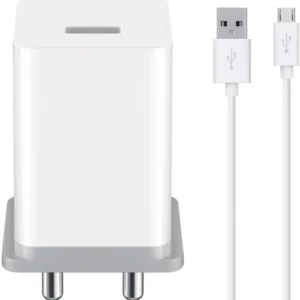 Metron Fast Charger Adapter with USB-A to Micro USB Cable | Universal Mobile Charging Kit
