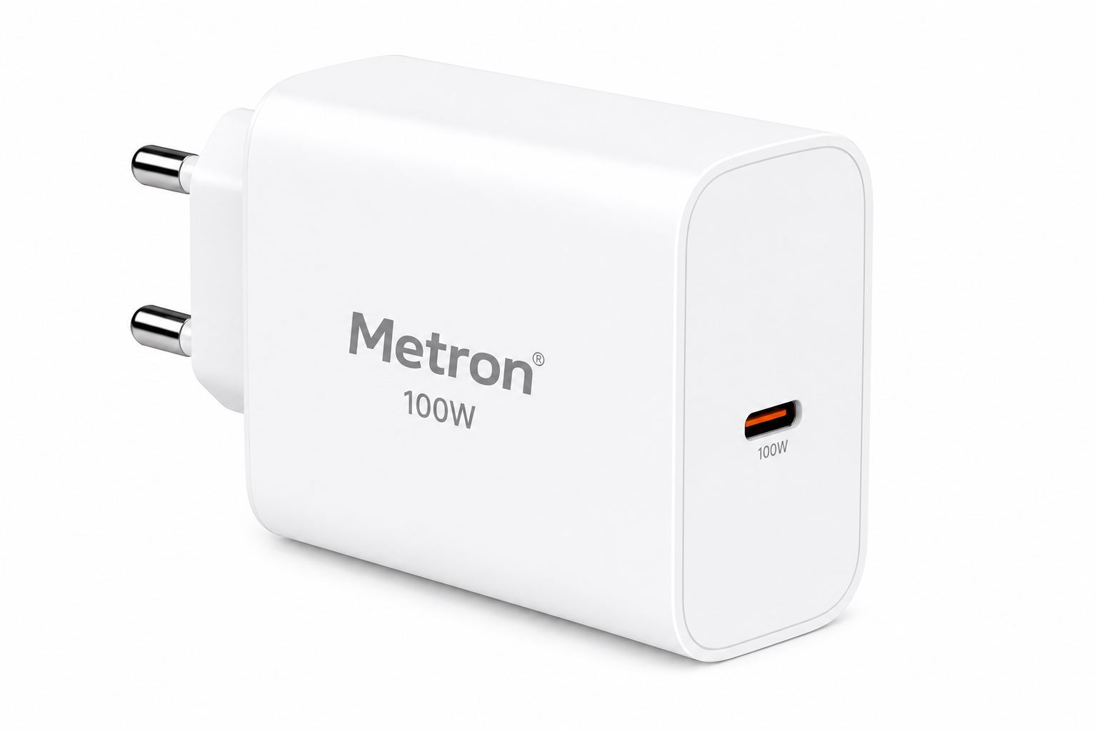 Metron 100W Charger Adapter for Fast Charging | 100W Warp/Dash/Adapter Compatible for Oneplus 13/13R/12/12R/11/11R/10/10 Pro/9/8/ 8T/7/Nord/CE 3 & Other Devices by StuffHoods- White