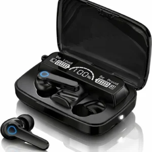 Metron Wireless Gaming Earbuds with LED Display Charging Case | Bluetooth 5.0 TWS Earbuds | Deep Bass & Touch Control