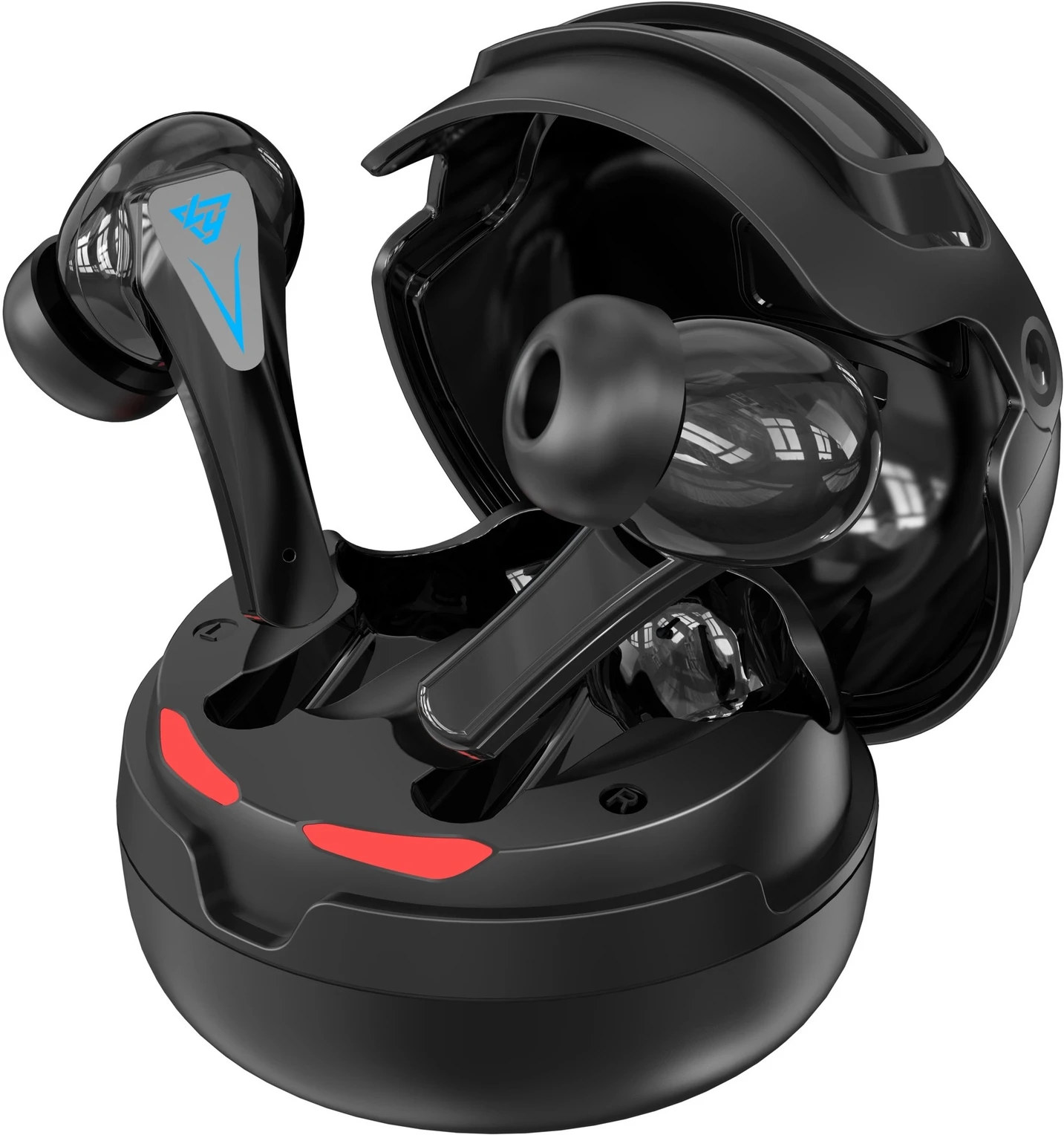 Metron Gaming Bluetooth TWS Earbuds with RGB LED Case, Low Latency Mode, Deep Bass & HD Calling