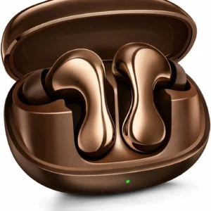 Metron Luxury Metallic TWS Earbuds with Deep Bass & Smart Charging Case
