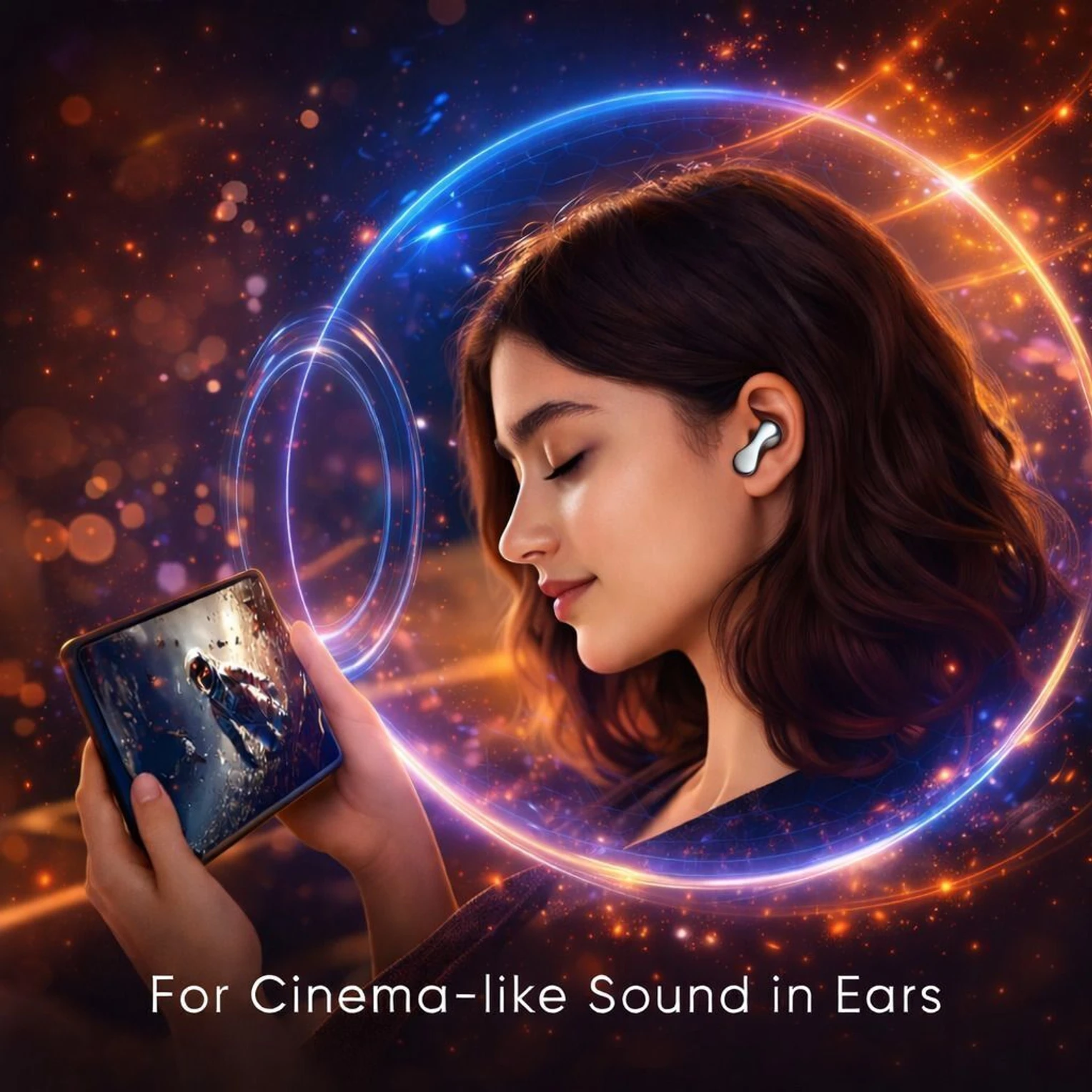 Metron Luxury Metallic TWS Earbuds with Deep Bass & Smart Charging Case - Image 2