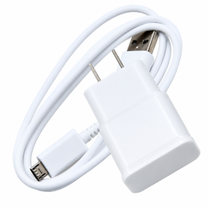 Metron USB Mobile Charger with Micro USB Cable | Fast Charging Adapter for Android Smartphones | White