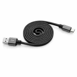 Metron Type-C Fast Charging Data Cable – High-Speed Charging & Data Sync Cable (Black)