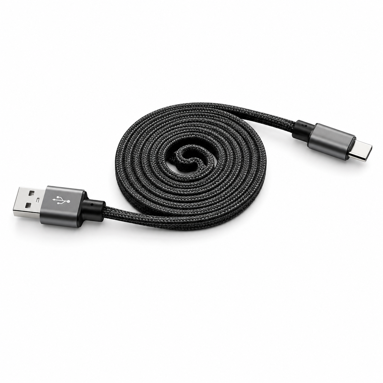 Metron Type-C Fast Charging Data Cable – High-Speed Charging & Data Sync Cable (Black)