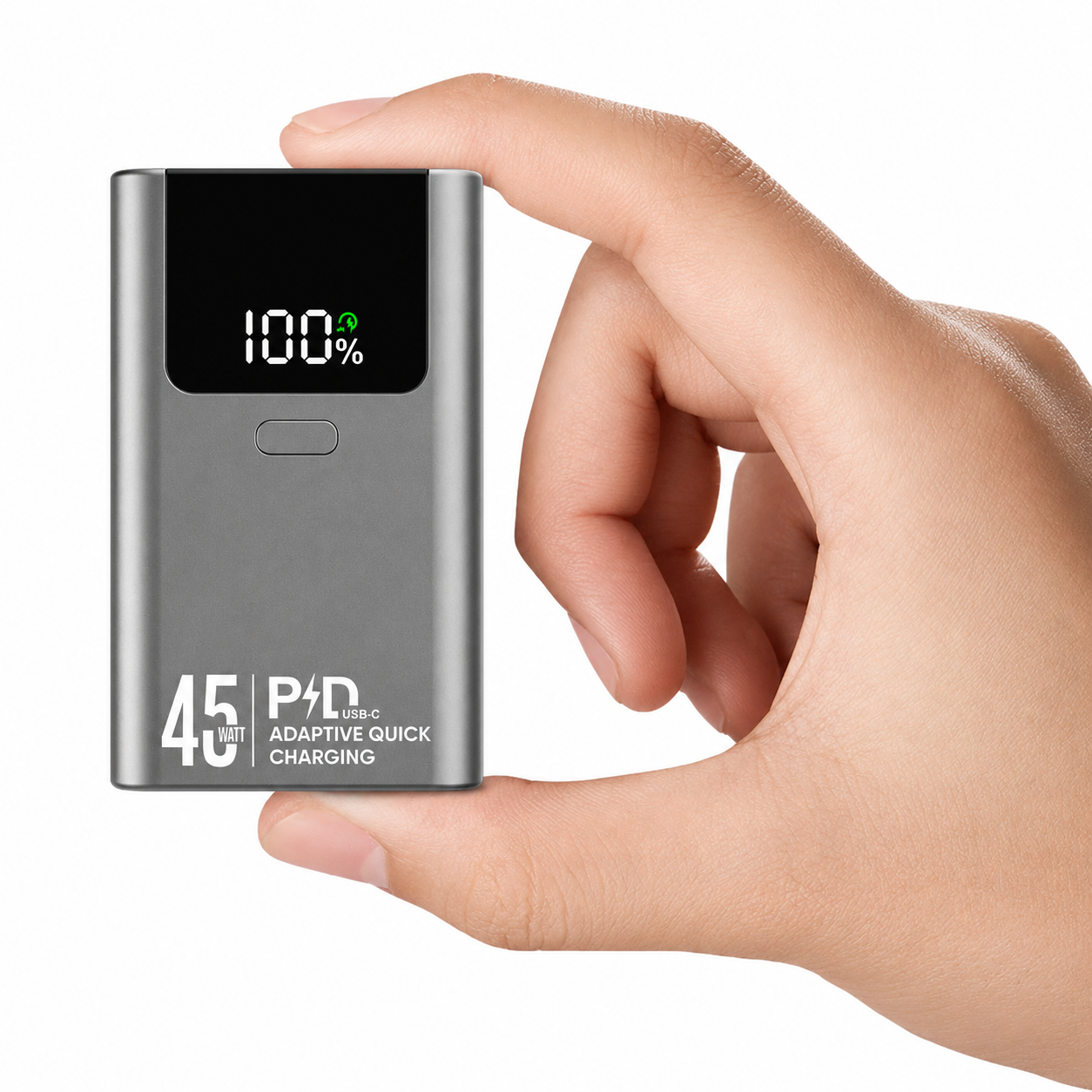 METRON 10000mAh Mini Power Bank | 45W Fast Charging | Digital LED Display | Portable Power Bank