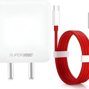Metron 33 W SuperVOOC 3.1 A Wall Charger for Mobile with Detachable Cable (Red, Cable Included)