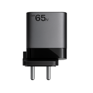 METRON 65W GaN Fast Charger USB Type-C PD Wall Adapter for Android Phones, iPhone, Tablets & Laptops (Black)