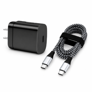 METRON 25W USB-C Fast Charger | Type-C PD Wall Adapter with Charging Cable | Super Fast Charging Travel Charger | Black