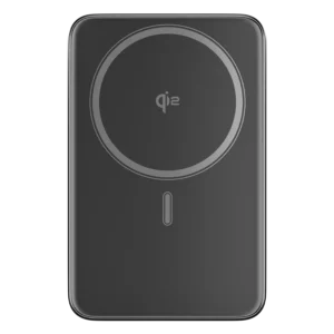 METRON 10000mAh Magnetic Wireless Power Bank, 22.5W PD Fast Charging, 15W MagSafe Compatible, USB Type-C Portable Charger (Black)