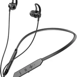 Metron Wireless Bluetooth Neckband Earphones with Ear Hooks, HD Sound & Built-in Mic – Sports Bluetooth Headset