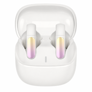 METRON True Wireless Bluetooth Earbuds with Charging Case, Bluetooth 5.3, HD Stereo Sound, Touch Control, ENC Calling, Deep Bass (White)