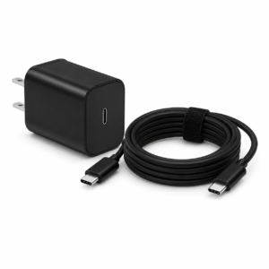 Metron 25W USB-C Fast Wall Charger with 10FT Type-C Cable | Super Fast Charging Adapter for Android Devices