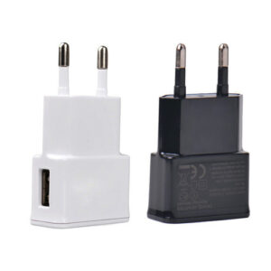 Metron Universal USB Mobile Charger Adapter 5V Fast Charging Wall Charger for Android Smartphones (White/Black)