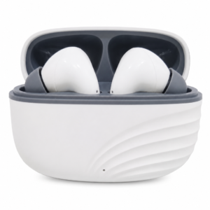 METRON Wireless Bluetooth Earbuds with Charging Case | HD Stereo Sound | Touch Control | ENC Calling | Fast Pairing | Long Battery Backup | White
