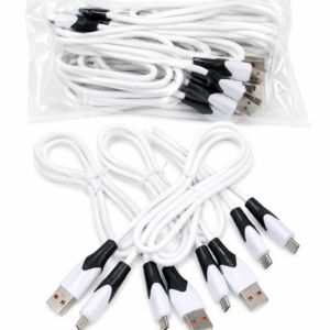 Metron USB to Micro USB Fast Charging Cable | 2A Fast Charge & Data Sync | 1 Meter | Tangle-Free PVC Cable | Compatible with Android Smartphones, Power Bank, Bluetooth Speakers & More (White)