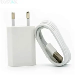 Metron USB Wall Charger with Micro USB Cable | 2.4A Fast Charging Adapter | Travel Charger | White