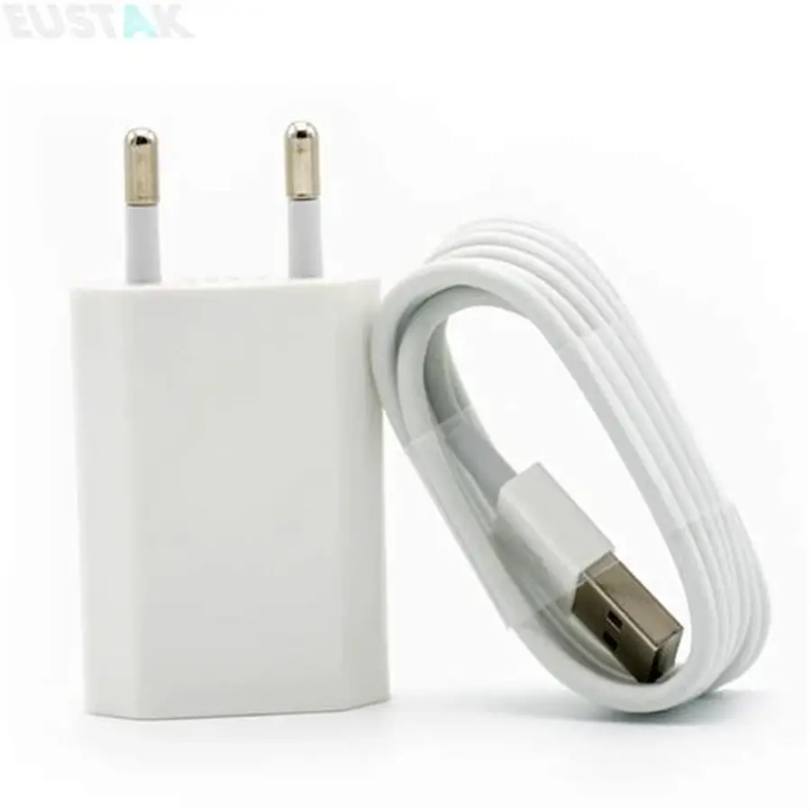 Metron USB Wall Charger with Micro USB Cable | 2.4A Fast Charging Adapter | Travel Charger | White