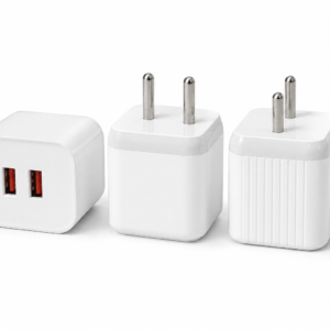 Metron 20W Dual USB Fast Charging Wall Charger Adapter | Dual USB Output | Universal Mobile Charger | White