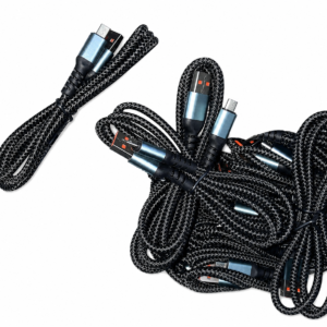 Metron Micro USB Fast Charging Cable | Braided Data & Charging Cable | USB-A to Micro USB | Black