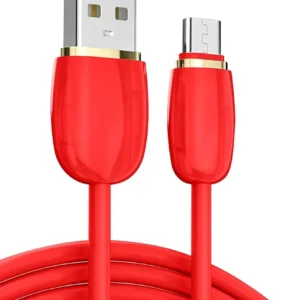 Metron USB to Micro USB Fast Charging & Data Sync Cable | 1 Meter | High-Speed Charging Cable | Red